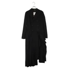 Yohji Yamamoto FEMME (ヨウジヤマモトファム) 20AW LOOK 3 ダブルブレスト ロングジャケット コート ブラック FR-D18-803 レディースのサムネイル