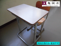 【現地引取りのみ】児童用　小学校　中学校　机　いす　セット　C