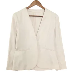 any SiS エニィスィス 春夏 ストレッチ★ ノーカラー ジャケット Sz.1 レディース