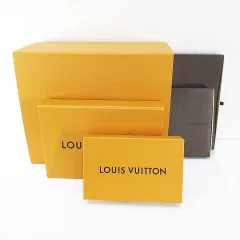 ルイヴィトン LOUIS VUITTON 5点セット 空箱 空き箱 保存箱 ギフト用 大 小 収納 保存袋 付属品 オレンジ系 小物入れ 引き出しタイプ インテリア 純正 正規