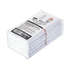 （まとめ） TANOSEE粗品タオル ホワイト 1パック（5枚） 【×3セット】