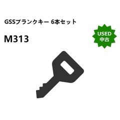 【中古】GSS ブランクキー 6本セット H313