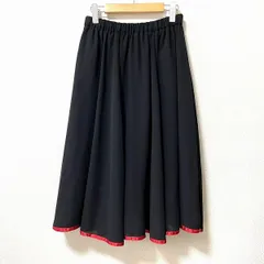 #anc チャコット chacott スカート M 黒 赤 パイピング シフォン フレア レディース [953120]のサムネイル