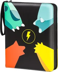 【在庫セール】バインダー ファイル ポケモンカードファイル 400枚のカード収納可能 トレカやカードゲームの収納に人気 トレカ ファイル　誕生日・お正月・クリスマスプレゼント (C)