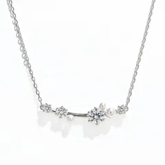 スワロフスキー SWAROVSKI ネックレス Constella コンステラ クリスタルパール クリア シルバー 5705626 ジュエリー アクセサリー