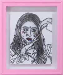 【中古】バッジ・ピンズ 楓(イラスト写真ver.) アートフレームスタンドバッジ～#smileforegirls～ 「E-girls PERFECT LIVE 2011 2020」