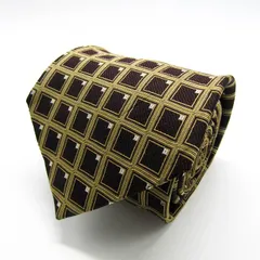 オースチンリード ブランド ネクタイ チェック柄 ドット 格子柄 シルク 日本製 PO メンズ ネイビー Austin Reed 【中古】のサムネイル