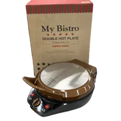 186000　【美品】APIX アピックス My Bistro 2Wayダブルホットプレート AWP-292-BR　現状品のサムネイル