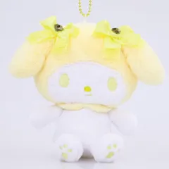  マイメロディ ぬいぐるみ カラフルボアマスコット 黄色 サンリオ 