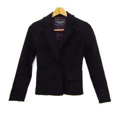 セシルマクビー テーラードジャケット アウター コットン レディース ﾌﾘｰサイズ ブラック CECIL McBEE 【中古】