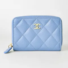 新品 シャネル CHANEL コインケース CLASSIC ZIP COIN PURSE ライトブルー
