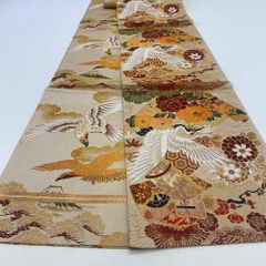 丸帯 アンティーク ヴィンテージ 全通 金帯 372cm 花嫁衣装 貸衣装 中古 リサイクル 結婚式 婚礼 着付け 舞台 きもの 着物 4101