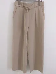 ◇ ◎ green label relaxing UNITED ARROWS ウエストゴム タック パンツ サイズ34 ライトブラウン レディース P  【中古】 【1211230004983】