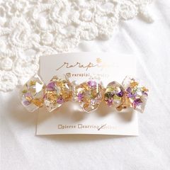 鉱石バレッタ⑤
