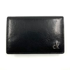 ✨未使用品✨CK Calvin Klein  牛革カードケース　黒　IKETEI