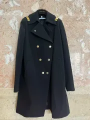ジバンシー　ロングコート　ベルテッド　総柄　ウール100% 希少　ヴィンテージ GIVENCHY - ジバンシー ロングコート ベルテッド 総柄 ウール100