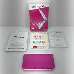 05w11995T 【new3DSLL】new NINTENDO 3DSLL 本体 ピンク×ホワイト メモカ4GB ＊動作確認済み＊  ◎中古品◎