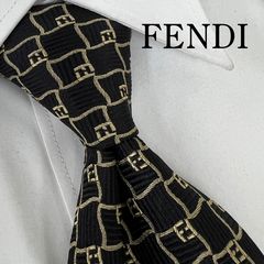 FENDI フェンディ ネクタイ ズッキーノ イタリア製 ストライプ - メルカリ