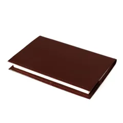 かばん屋さんのシンプルな本革レザーブックカバー★新書判★新書サイズ ブラウン