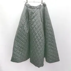 ◇ ⊇ zootie ズーティー キルティング ロング フレア スカート サイズF ブラック レディース E  【1502180063770】