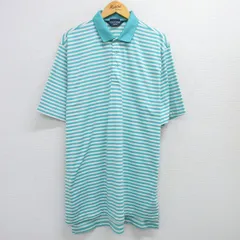 XL/古着 ラルフローレン ゴルフ 半袖 ブランド ポロ シャツ メンズ 90s 大きいサイズ ロング他k 水色他 ボーダー 25apr28 中古 トップス
