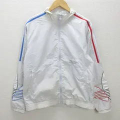 Q■アディダス/ADIDAS TRICOL TRACK TOP トリコロール トラック トップ GN3583 ■薄灰【日本M】MENS/92【中古】