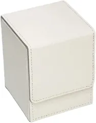 Cicogna トレカ デッキケース レザー 約80-100枚収納 縦入れ デッキボックス トレーディング カード カードケース ストレージボックス 革 タイプB: ホワイト( タイプB: ホワイト)