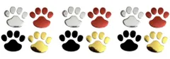［ドナリー］4色 肉球 足跡 ステッカー シール 12枚 セット 