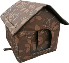 【在庫処分】petsola 猫ハウス 野良猫シェルター 野良猫ハウス ペットハウス 屋外猫用キャットハウス 猫ベッド 防水犬ハウス 屋外 防水 保温 防寒 組立簡単 野良猫 野良犬 猫用ペットテント 猫用品 冬寒さ対策, S：32*30*34cm
