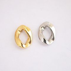 1個 金アレ対応 316L サージカルステンレス 喜平 コマ チャーム コネクター  モチーフ アクセサリーパーツ ペンダント 手芸 ハンドメイド