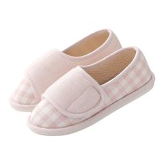 【人気商品】[I'm so happy] 介護シューズ スリッパ 幅広 女性 入院 レディース マジックテープ リハビリ (ピンク 23cm)