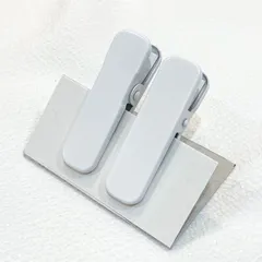 着物クリップ 小2個入り 白 内側ゴム付き　日本製