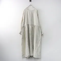 サマンサモスモス Samansa Mos2 SM2 × kazumi 35th 前後着リネンワンピース F/グレー系 リボン【2400014440676】