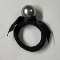 ヘアゴム　パール風