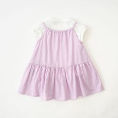 新品　Little s.t. by s.t.closet(リトルエスティーバイエスティクローゼット)　Tシャツ+キャミワンピースセット　90㎝　ピンク　半袖　キャミワンピ　ベビー　女の子　子供服