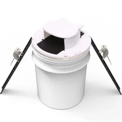 Rimikuru ネズミ捕り ネズミ捕獲器 ネズミ 駆除 簡単 バケツ に設置 ハシゴ2箇所 マウス トラップ 罠 捕獲機 捕獲器 (ホワイト) [ホワイト]