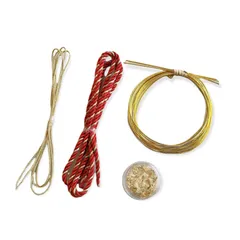 【話題商品】成人式 ヘアアクセサリー 水引き 赤水引き 金箔 ヘッドドレス 組紐 振袖 赤ゴールド 袴 髪飾り 卒業式 和装 結婚式