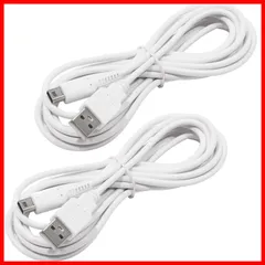 Wii 充電ケーブル U USB GamePad用 ゲームパッド用 USB充電ケーブル WiiU専用 約3m オーディオファン 2個