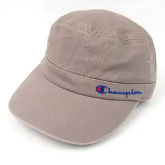 チャンピオン ワークキャップ コットン 帽子 ブランド レディース 57.5サイズ ベージュ Champion 【中古】