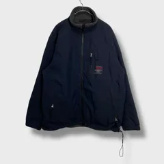 ☆アバクロンビーアンドフィッチ☆アバクロ☆90s☆ナイロンジャケット☆ライナーフリース☆ネイビー☆M☆B25M