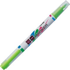 （まとめ買い）コクヨ 蛍光マーカー K2 ツインタイプ 10本入 ライトグリーン K2PM-L2GX10 【×3セット】