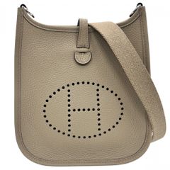 エルメス ショルダーバッグ レディース エブリンTPM ポシェット 肩掛け 斜め掛け Evelyne 小さめ かばん 鞄 HERMES W刻印 トリヨン ベージュ シルバー金具 美品 2024年【中古品】