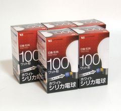 優しい明るさ★シリカ電球100W形5個/セット