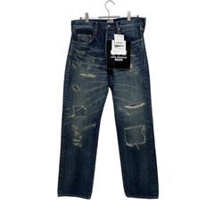 定価88,000円 新品 eYe JUNYA WATANABE MAN × New Manual Wネームデニムパンツ Mサイズ アイジュンヤワタナベマン ニューマニュアル Medium エム denim インディゴ indigo 青 BLUE ブルー