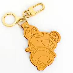 【LOUIS VUITTON】 ルイ・ヴィトン ポルト クレ パンダ M62637 モノグラム キーリング キーホルダー バッグチャーム アクセサリー  イニシャル刻印あり メンズ レディース 【中古】 USED-AB 【9356】