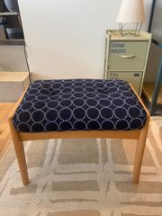 MARUNI60 Oak frame ottoman -dop "tambourine"-  インディゴ