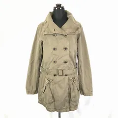 トミーヒルフィガー デニム★コットン/トレンチコート【レディースXS/カーキ系】ベルト付き/両サイドポケット/HILFIGER DENIM◆BF99