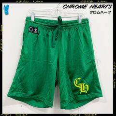 +CHROME HEARTS+ MESH VARSITY SHORTS CH メッシュ パンツ GREEN Lサイズ