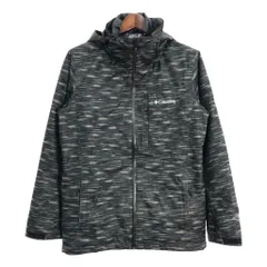 Columbia コロンビア OMNI-HEAT 中綿 パーカージャケット アウトドア 総柄 グリーン (メンズ M) 中古 古着 R5999