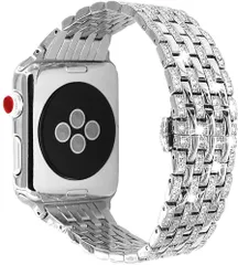 【在庫限り】アップルウォッチ バンド ブラックorシルバー カスタム ４２ｍｍ